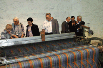 A curiosidade dos membros da rede europeia no Museu Têxtil de Famalicão