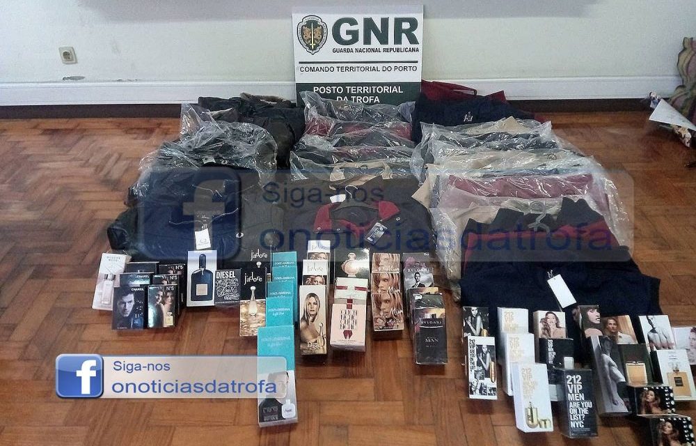 GNR da Trofa apreende material contrafeito em Alvarelhos