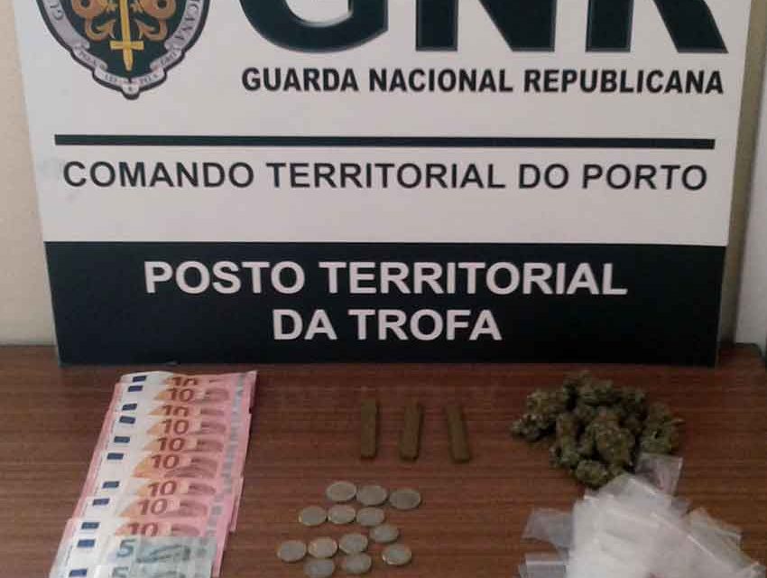 GNR detém dois jovens com droga em Alvarelhos