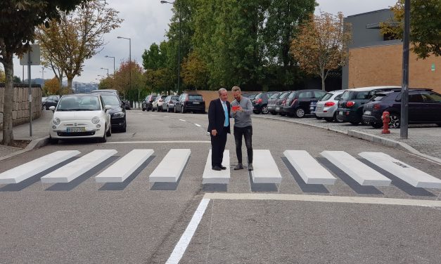 Maia tem a primeira passadeira 3D do pais