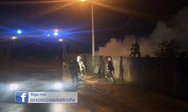 Incêndio destrói anexo que guardava lenha e animais