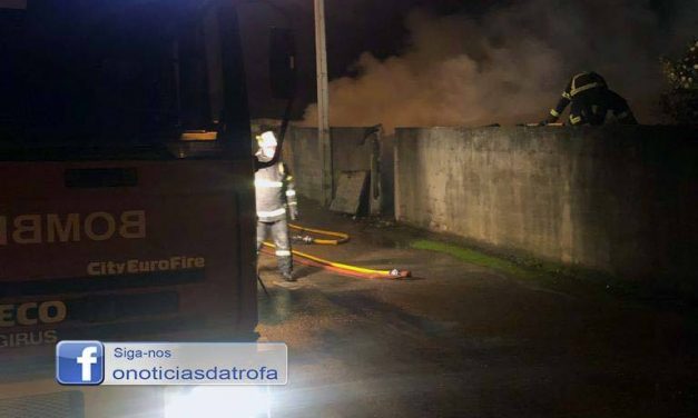 Incêndio destrói anexo que guardava lenha e animais