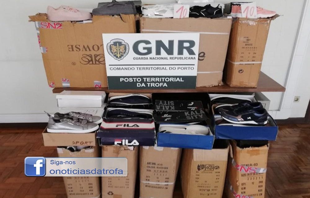 GNR da Trofa apreendeu 165 pares de calçado contrafeito