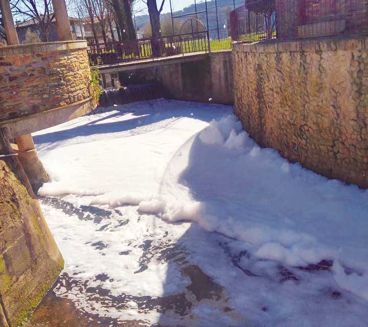Espuma denuncia mais um atentado ambiental