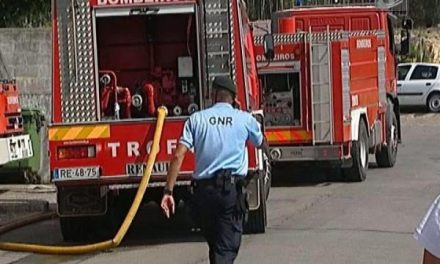 Incêndio em empresa de recolha de resíduos