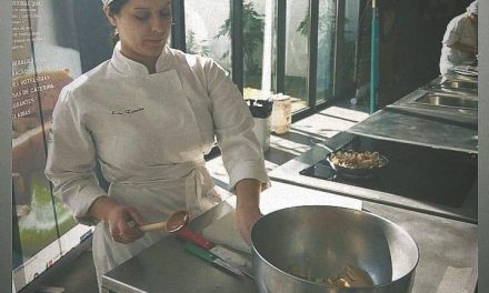 Lara Ferreira na final do Jovem Talento da Gastronomia
