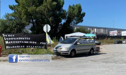 Motoristas em greve e camiões apedrejados na Trofa durante a noite